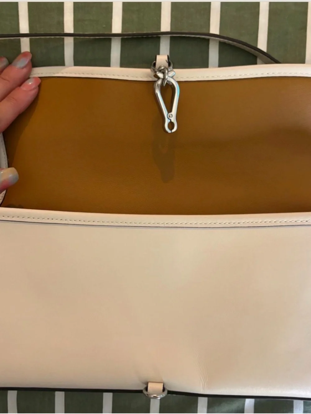 Coach White Hampton shoulder bag